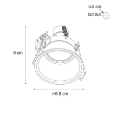 QAZQA tuinspots dept zwart gu10 Online