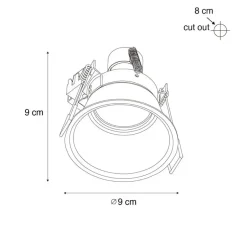 QAZQA tuinspots dept zwart gu10