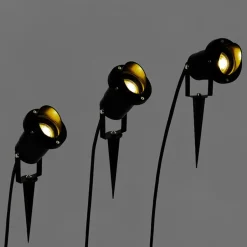 QAZQA tuinspots done zwart gu10 Online