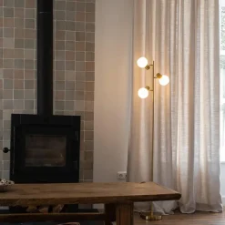 QAZQA vloerlampen anouk goudkleurig e14 Online