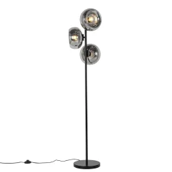 QAZQA vloerlampen ayesha zwart e27 New