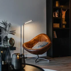 QAZQA vloerlampen berdien fl zwart geïntegreerde led Outlet