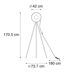 QAZQA vloerlampen magnax zwart e27 Clearance