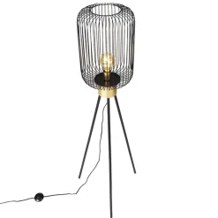 QAZQA vloerlampen mayelle zwart e27 Outlet