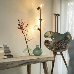 QAZQA vloerlampen mesh bruin e14 Best