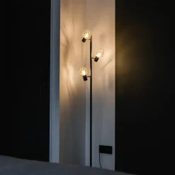 QAZQA vloerlampen mesh goudkleurig e14 Online