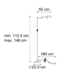 QAZQA vloerlampen notia goudkleurig geïntegreerde led Clearance