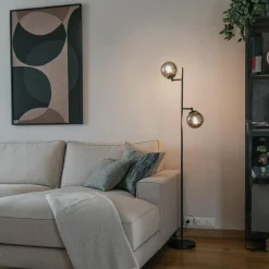 QAZQA vloerlampen pallon zilverkleurig e14 New