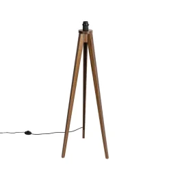 QAZQA vloerlampen tripod_classic bruin e27 Sale