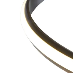 QAZQA vloerlampen twisted fl zwart geïntegreerde led Discount