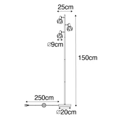 QAZQA vloerlampen vidro goudkleurig e14 New