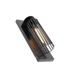 QAZQA wandlampen balenco wazo zwart e27