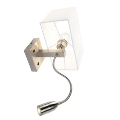 QAZQA wandlampen bergamo wit e27 New