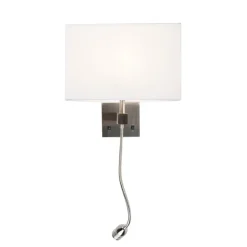 QAZQA wandlampen bergamo wit e27 New