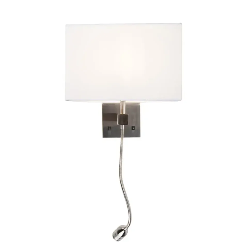 QAZQA wandlampen bergamo wit e27 New