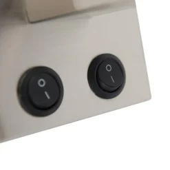 QAZQA wandlampen brescia combi grijs e27 Outlet