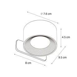 QAZQA wandlampen bright zwart geïntegreerde led Discount