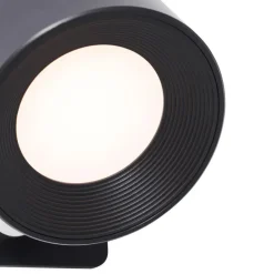 QAZQA wandlampen bright zwart geïntegreerde led Discount