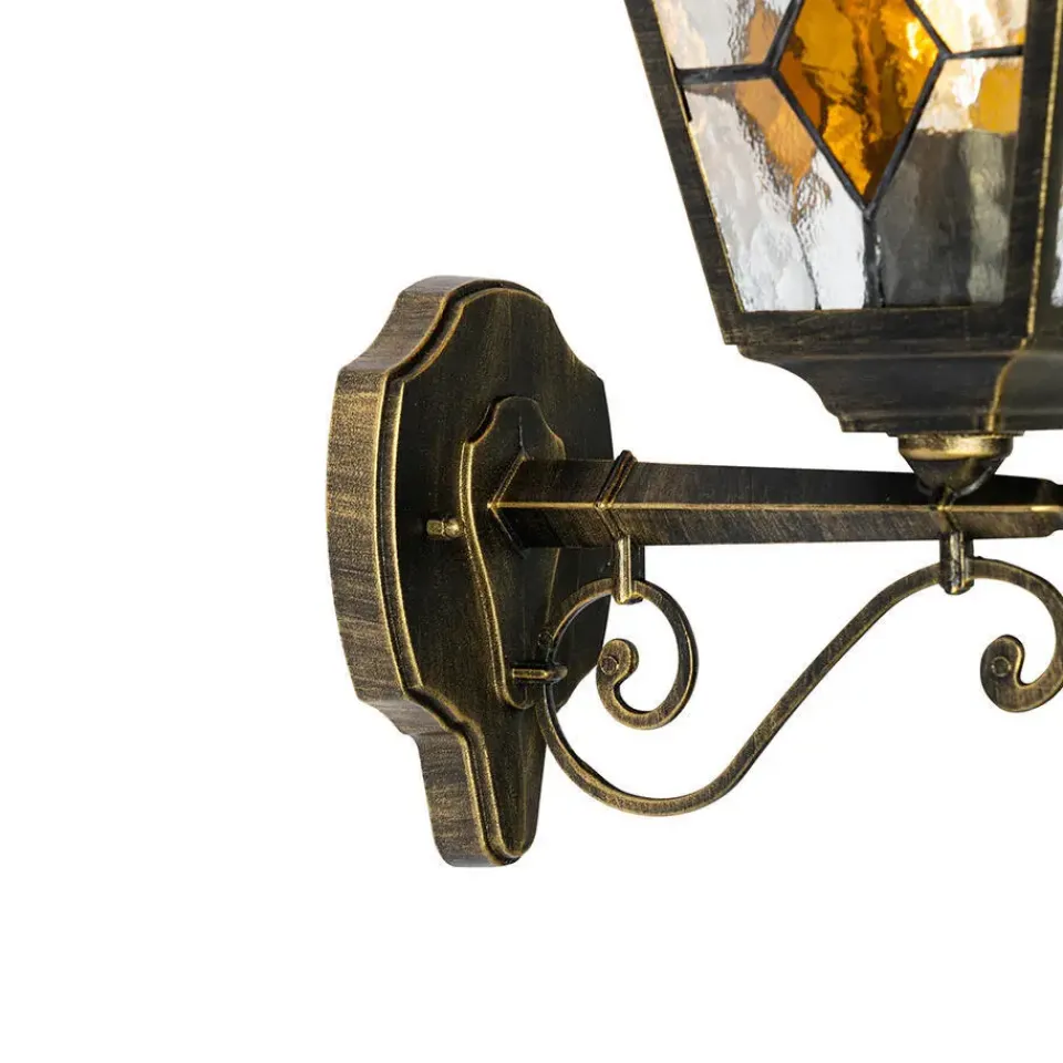 QAZQA wandlampen buiten antigua goudkleurig e27 Best