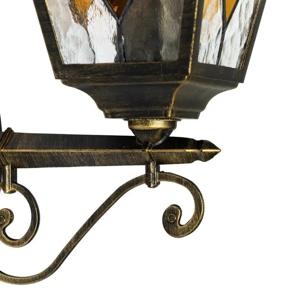 QAZQA wandlampen buiten antigua goudkleurig e27 Best