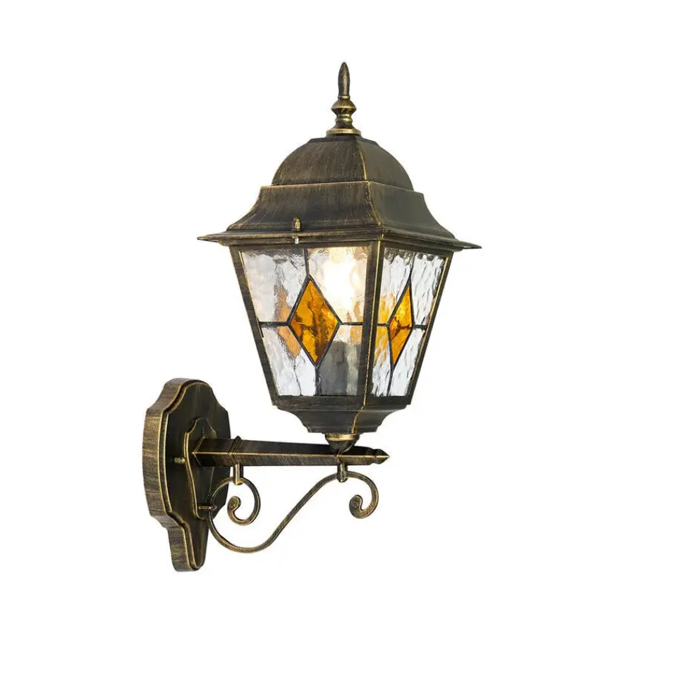 QAZQA wandlampen buiten antigua goudkleurig e27 Best