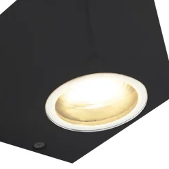 QAZQA wandlampen buiten baleno zwart gu10 Clearance