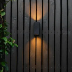 QAZQA wandlampen buiten baleno zwart gu10 Best