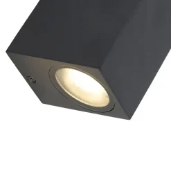 QAZQA wandlampen buiten baleno zwart gu10 Best