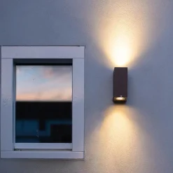 QAZQA wandlampen buiten baleno bronskleurig gu10 Online