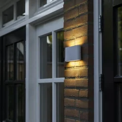 QAZQA wandlampen buiten batt wit geïntegreerde led Hot