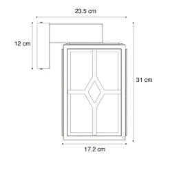 QAZQA wandlampen buiten dover zwart e27 Online