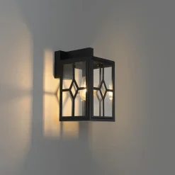 QAZQA wandlampen buiten dover zwart e27 Online