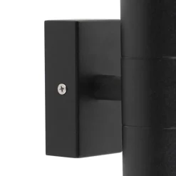 QAZQA wandlampen buiten duo zwart gu10 New