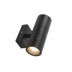 QAZQA wandlampen buiten duo zwart gu10 New