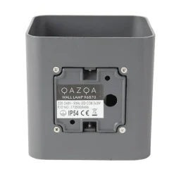 QAZQA wandlampen buiten evi grijs geïntegreerde led Discount
