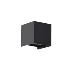 QAZQA wandlampen buiten edwin zwart geïntegreerde led Outlet