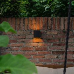 QAZQA wandlampen buiten edwin zwart geïntegreerde led Outlet