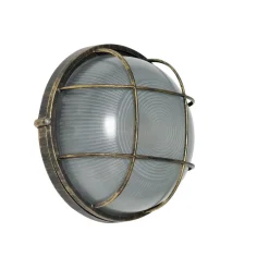 QAZQA wandlampen buiten hanneke goudkleurig e27