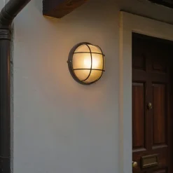 QAZQA wandlampen buiten hanneke bronskleurig e27 Outlet