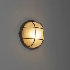 QAZQA wandlampen buiten hanneke bronskleurig e27 Outlet