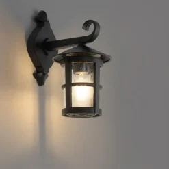 QAZQA wandlampen buiten herb zwart e27 Hot