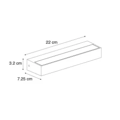 QAZQA wandlampen buiten hannah bronskleurig geïntegreerde led Clearance