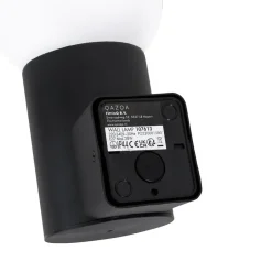 QAZQA wandlampen buiten huma zwart e27 Online