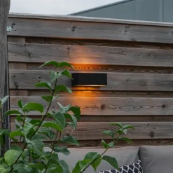 QAZQA wandlampen buiten houks zwart e27 Online