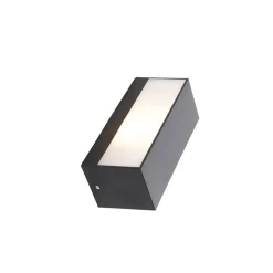 QAZQA wandlampen buiten houks zwart e27 Online