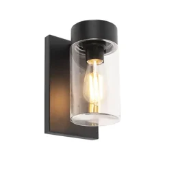 QAZQA wandlampen buiten jarra zwart e27 Discount