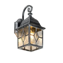 QAZQA wandlampen buiten london zilverkleurig e27 Outlet