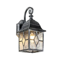 QAZQA wandlampen buiten london zilverkleurig e27 Outlet