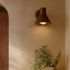 QAZQA wandlampen buiten natas bronskleurig e27 Sale