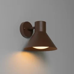 QAZQA wandlampen buiten natas bronskleurig e27 Sale